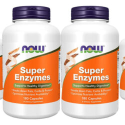Super Enzimas Digestivas Now Foods Super Enzyme 180caps 4un Sabor Sem Sabor