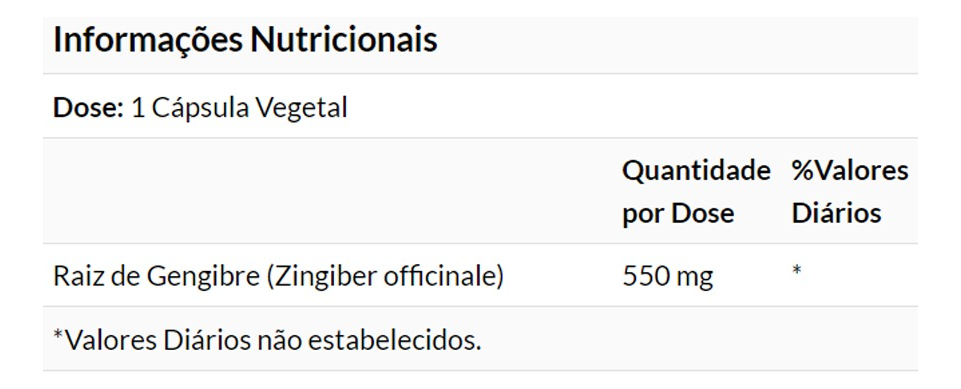 Raiz De Gengibre 550mg Now Foods 100 Caps Importado - Imagem 4