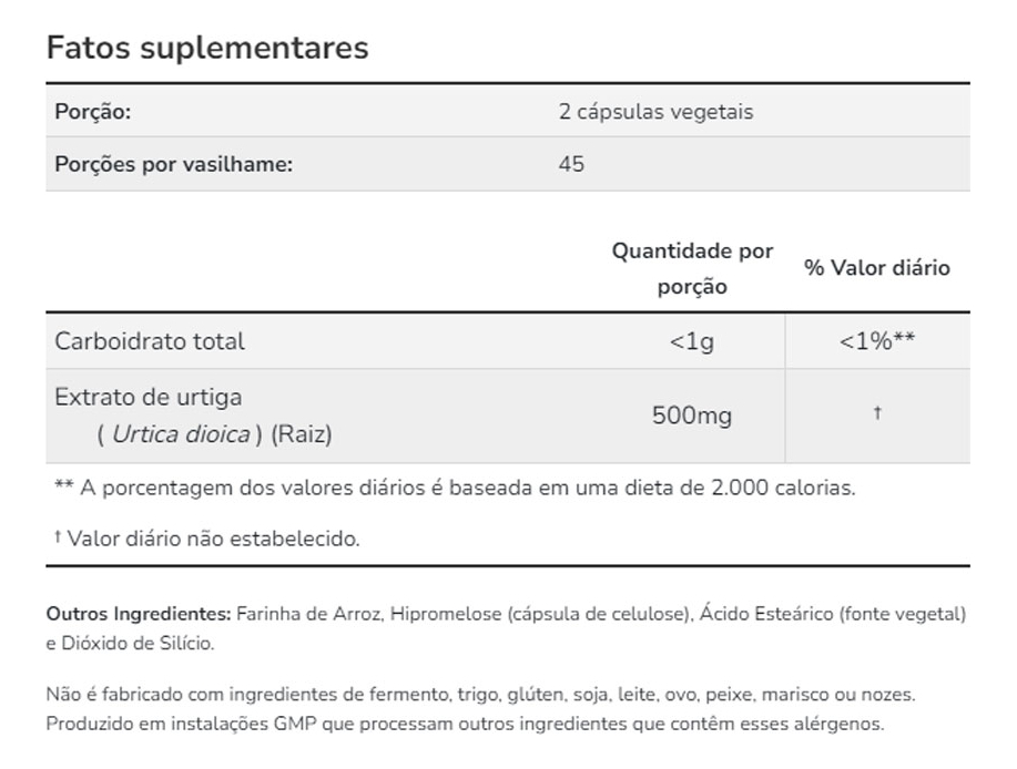 Now Foods Extrato Raiz De Urtiga 250mg 90cáps Importado - Imagem 4