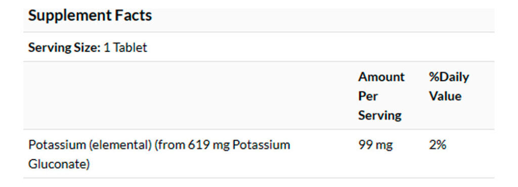 Gluconato Potássio 99mg Now Foods 250 Tabs Importado - Imagem 4