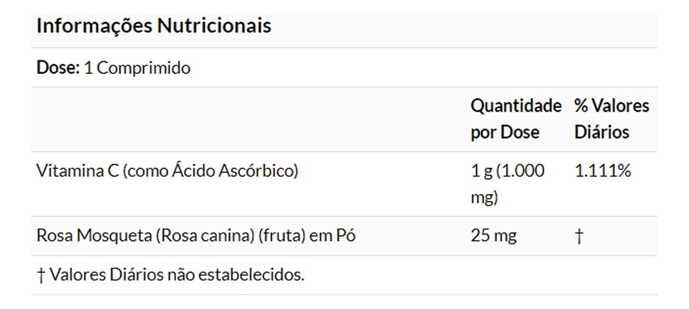 Vitamina C 1000mg+r. Mosqueta 250tab Importado 5un Now Foods - Imagem 5