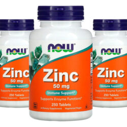 Zinco 50mg Now Foods 250 Tablets 3un