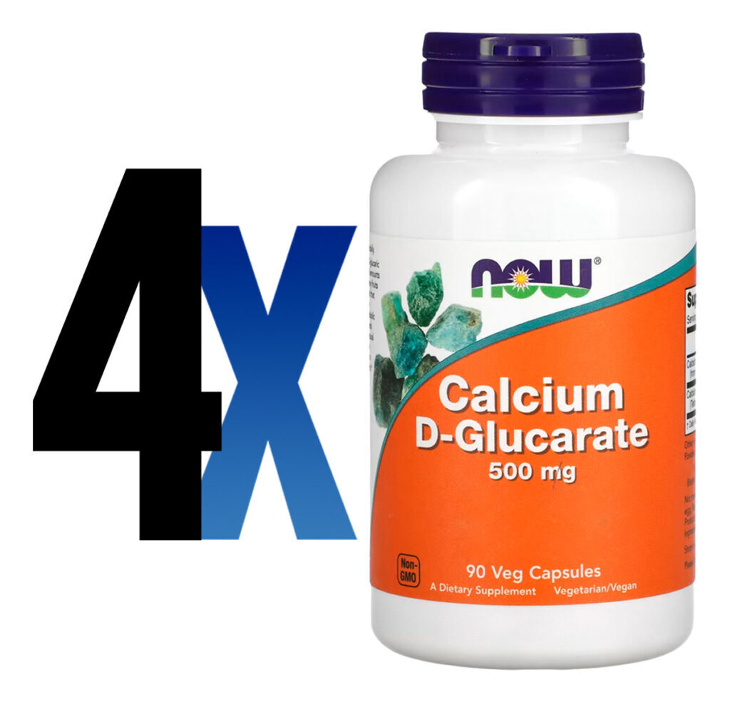 D-glucarato Cálcio 500mg Now Foods 90veg Caps Importado 4un - Imagem 2