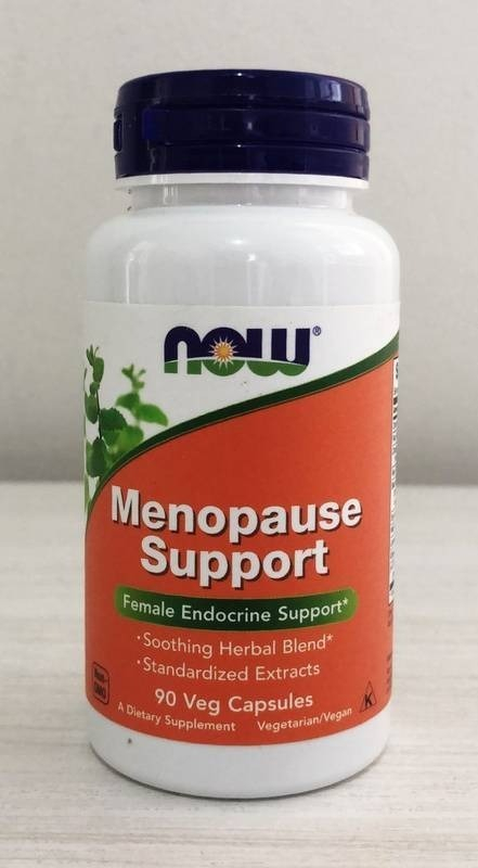 Suporte À Menopausa, Now Foods, 90 Cápsulas Veg - Imagem 3