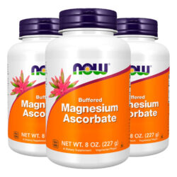 Ascorbato Magnésio Pó + Vit C 227g Importado 3un Now Foods