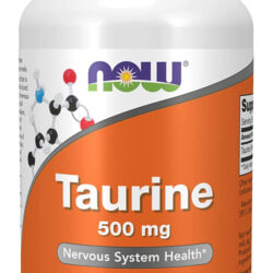 Taurina Taurine Now Foods 500mg 100veg Capsulas