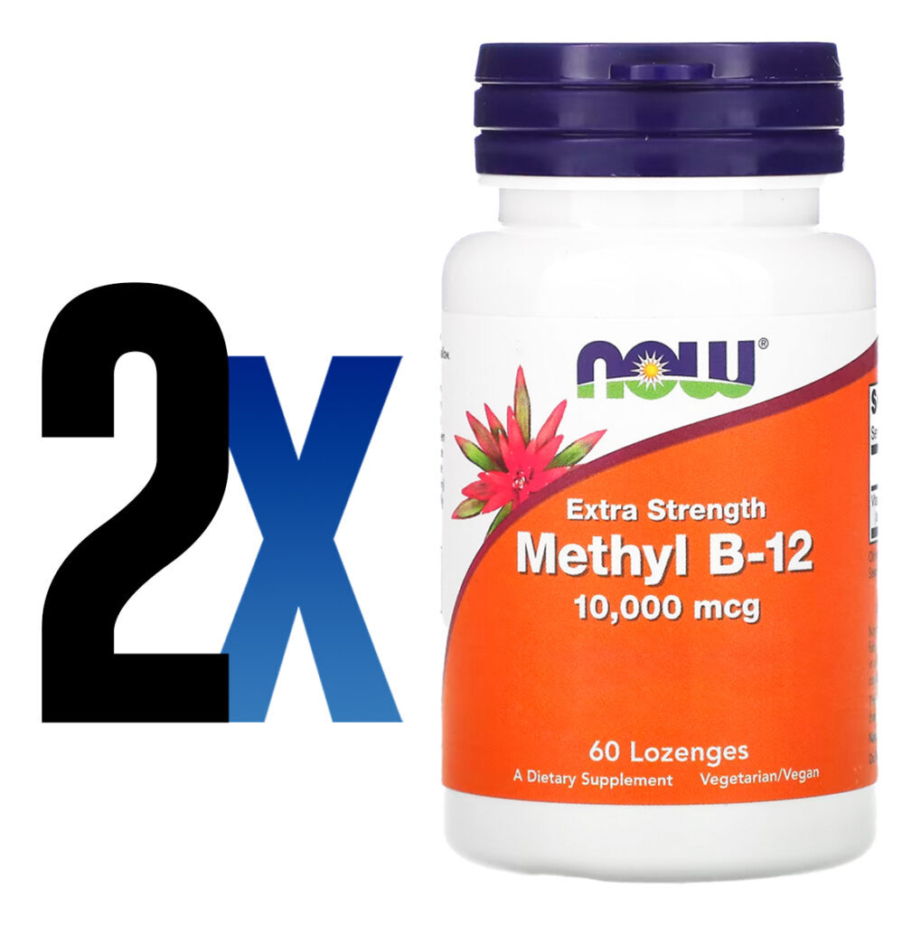 Metil B-12 10000mcg F. Extra 60past Importado 2un Now Foods - Imagem 2