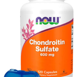 Sulfato Condroitina 600mg Now Foods 120cáps + Porta Cápsulas