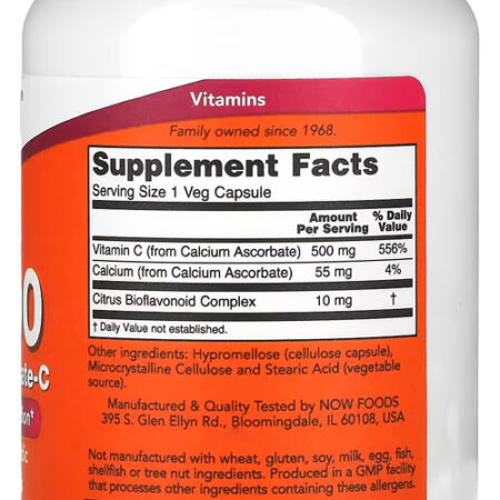 Suplemento En Cápsula Now Now Foods Vitamina C De 100 Un - Imagem 2