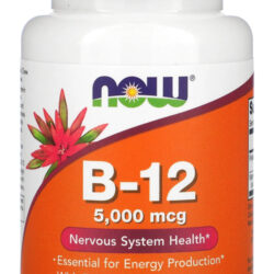 Now Foods Vitamina B12 5000mcg E Ácido Fólico 60past Sabor Sem Sabor