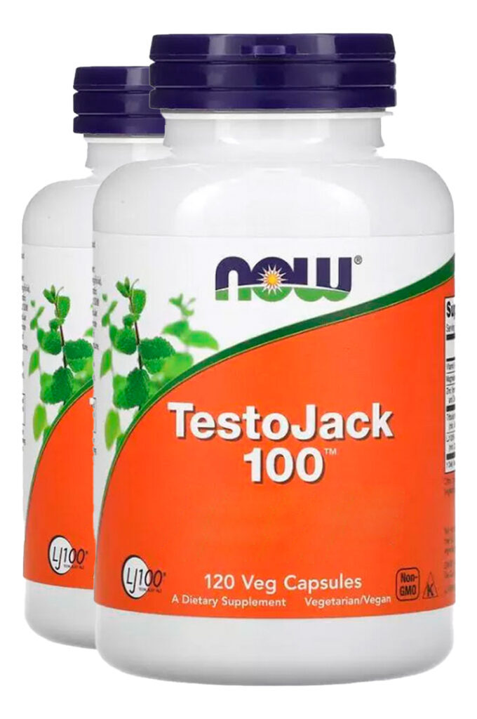 Testojack 100 120 Cápsulas Importado 2un Now Foods