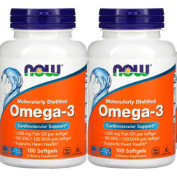 Ômega-3 Molecularmente Destilados Now Foods 100softgels 4un