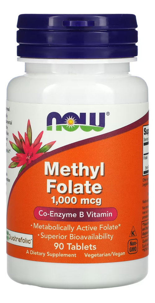 Metilfolato Methyl 1000mcg Now Foods 90 Tablets 5un - Imagem 3