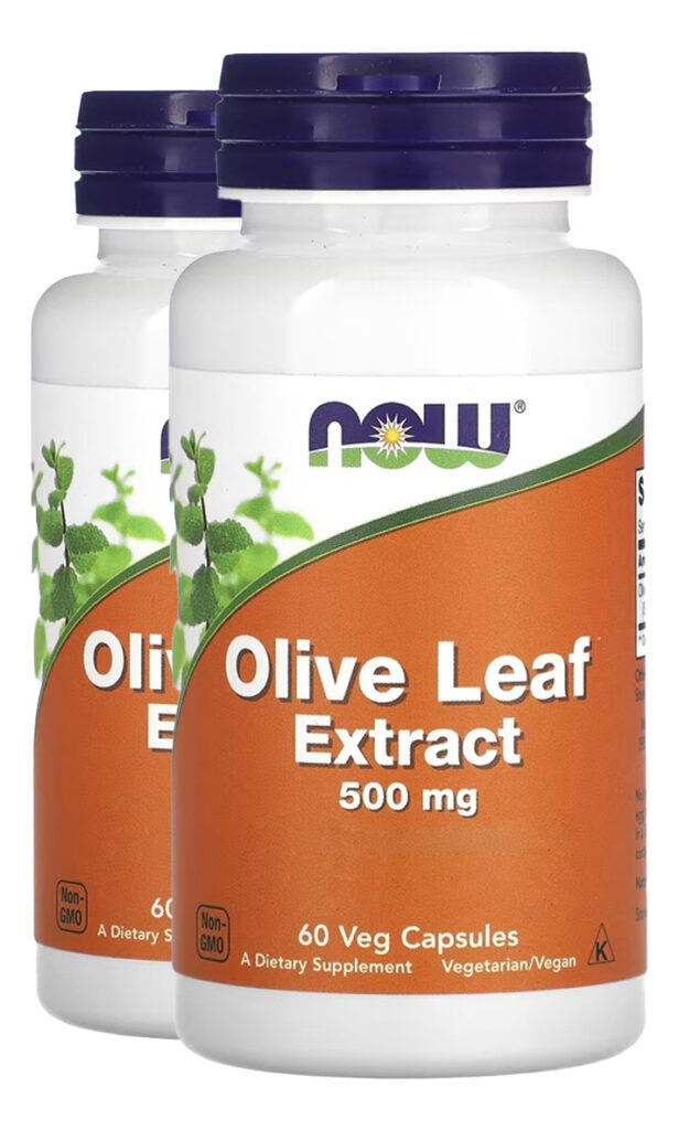 Extrato Folha De Olive 500mg 60 Cáps Importado 2un Now Foods