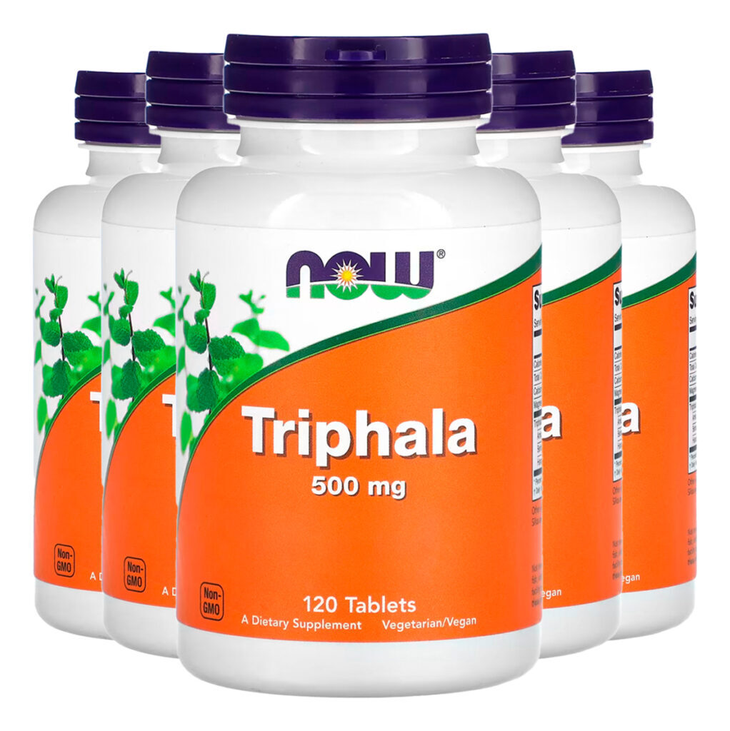 Triphala 500mg 120 Tabs Importado 5un Now Foods
