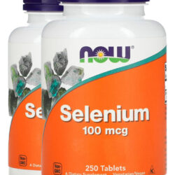Selênio 100mcg Selenium 250 Tablets Importado 2un Now Foods