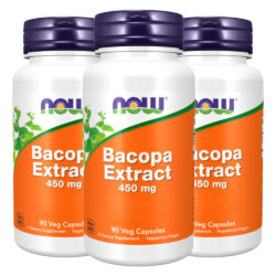 Extrato De Bacopa 450mg Now Foods 90 Cápsulas Importado 3un