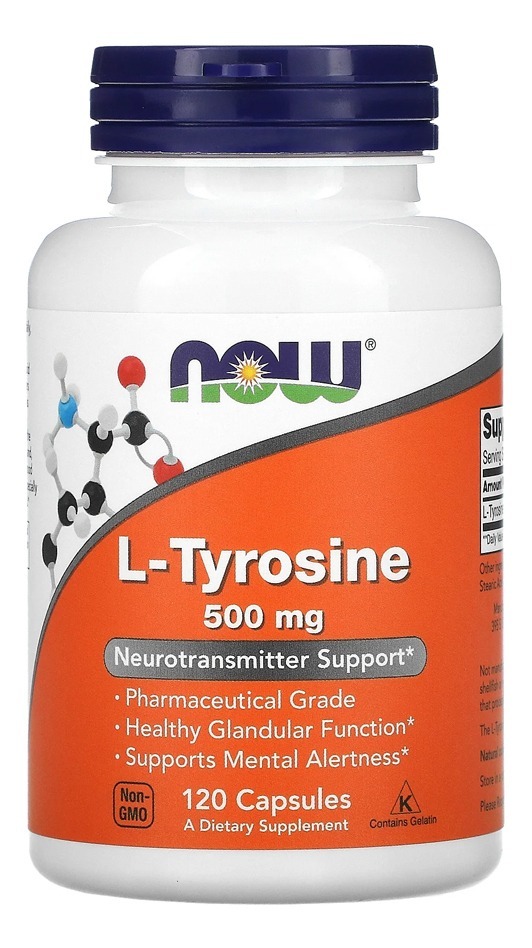 Now Foods L-tirosina 500mg 120 Cápsulas No Brasil