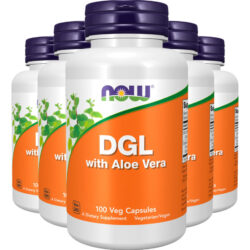Dgl 400mg Now Food Com Aloe Vera 100 Caps Importado 5un