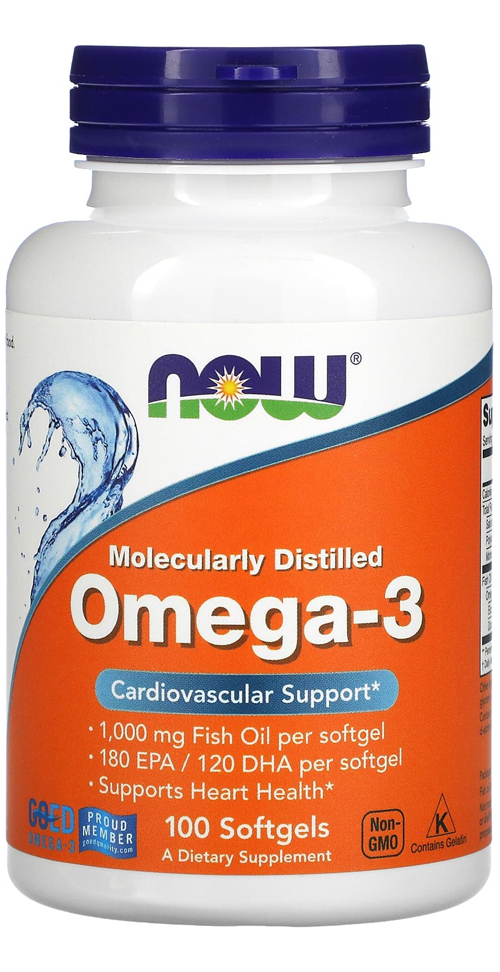 Now Foods Ômega-3 Destilado 100 Soft Distribuidor Autorizado