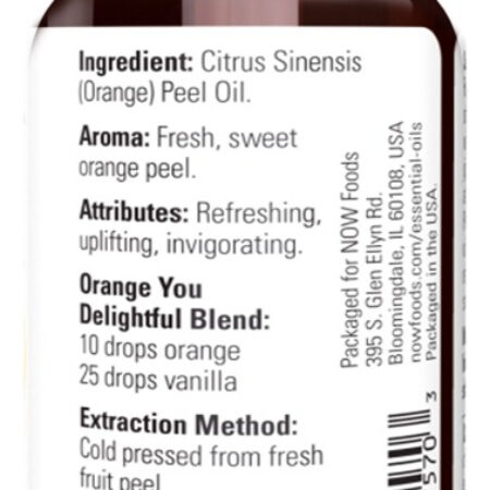 Óleo De Laranja Now Foods 118ml Puro Importado - Imagem 3