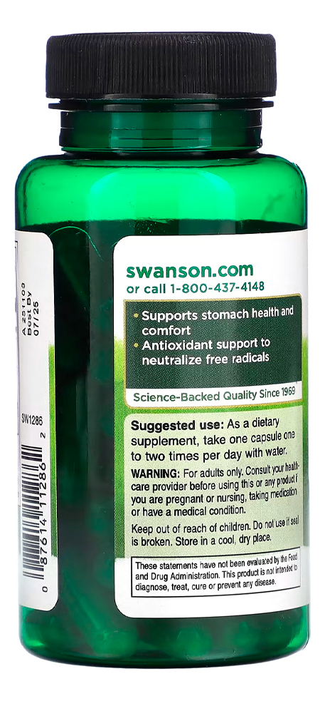 Gengibre Cúrcuma Swanson Fórmula 2em1 60caps +porta Cápsulas - Imagem 2