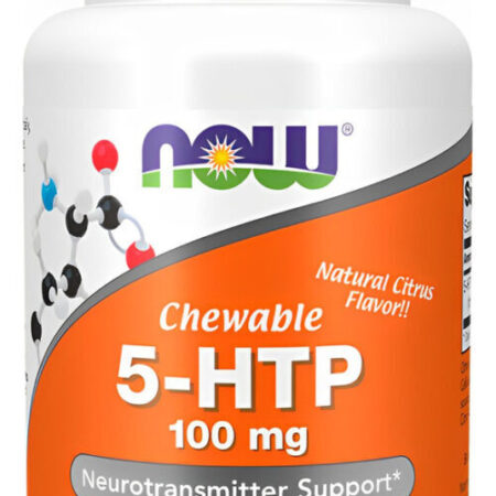 5-htp 100mg Now Foods 90 Chewables Importado 5un - Imagem 4
