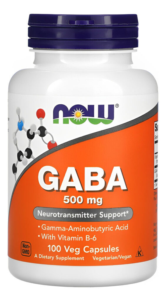 Now Foods Gaba/ácido Gama 500mg E Vitamina B6 100cap Veg