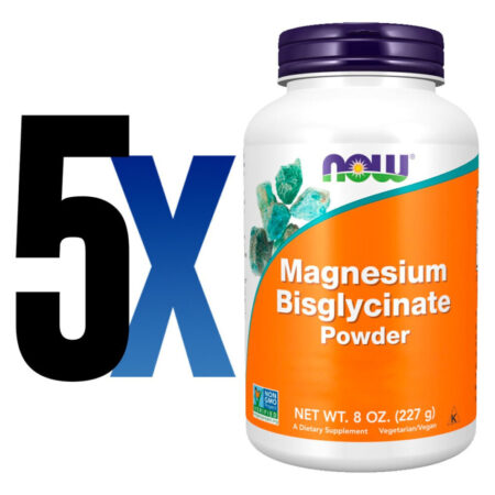 Bisglicinato De Magnésio Em Pó 227g Importado 5un Now Foods - Imagem 2