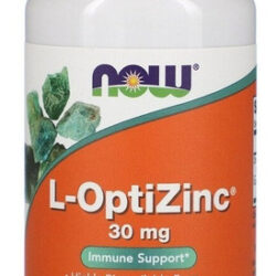 Now Foods L-optizinc (r) 30 Mg + Cobre 100 V Cápsulas Sfn Flavor, Sem Sabor