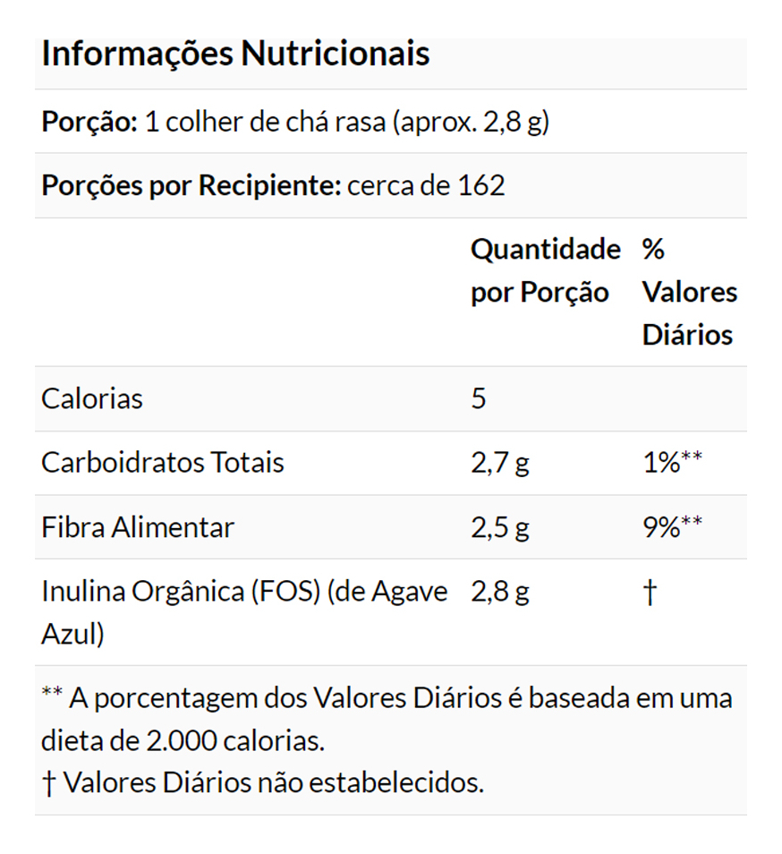 Inulina Orgânica Pó 454g Puro Importado 4un Now Foods - Imagem 5