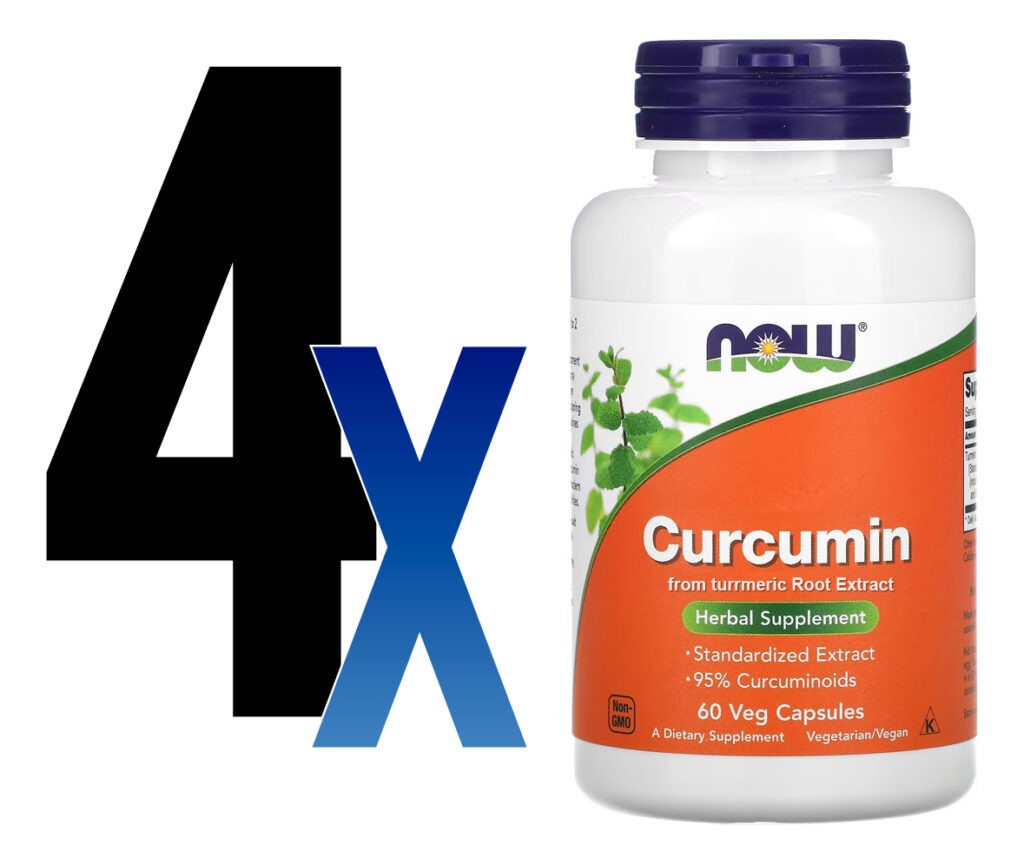 Curcumina Açafrão Da India 665mg Now Foods 60 Veg Caps 4un - Imagem 2