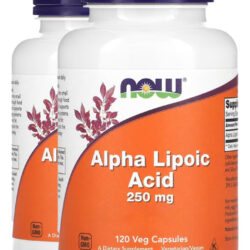 Ácido Alfa Lipóico 250mg 120cápsulas Importado 2un Now Foods