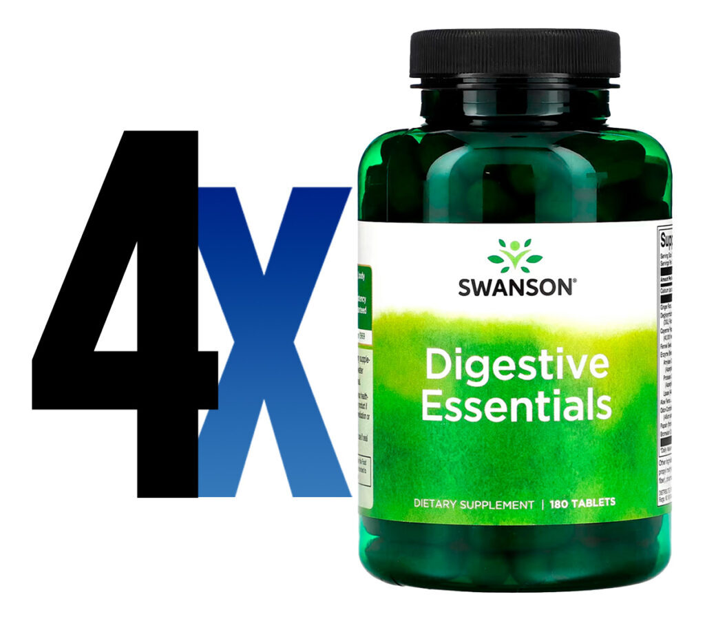 Enzimas Digestivas Swanson Essentials 180 Tabs Importado 4un - Imagem 2