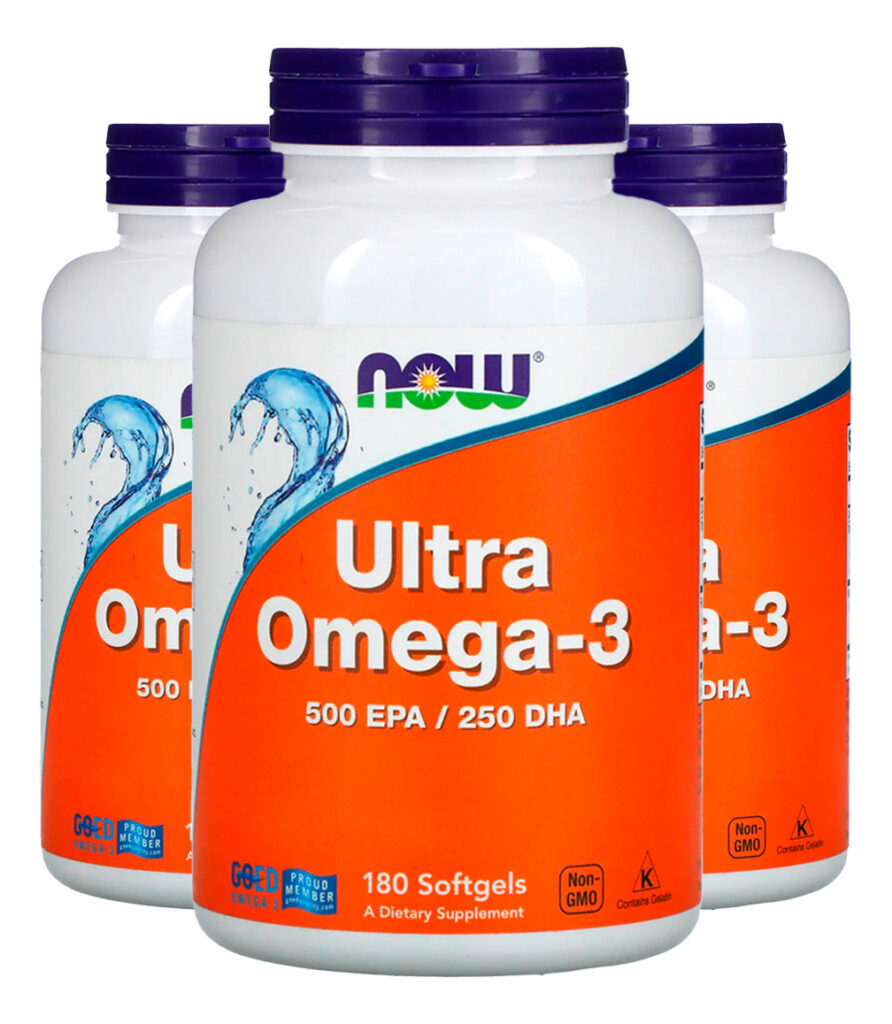 Ultra Omega 3 500epa/250dha 180soft Importado 3un Now Foods