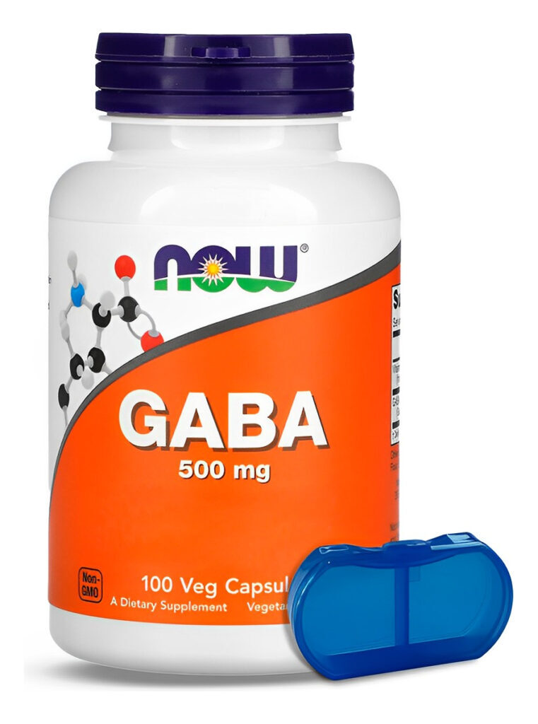 Ácido Gama 500mg E Vitamina B6 Now Foods 100 Cáps Sabor Sem Sabor