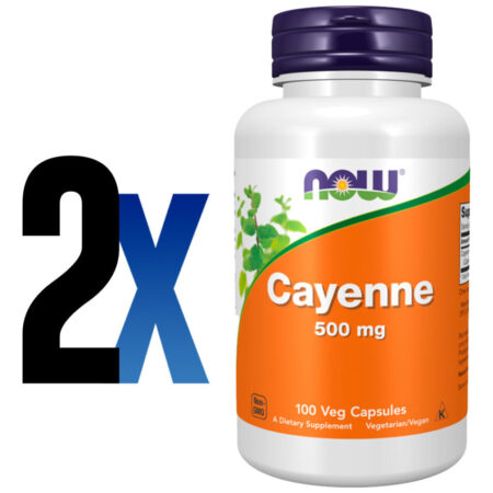 Pimenta Caiena 500mg 100 Caps Importado 2un Now Foods - Imagem 2