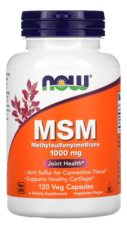 Msm 1000mg Now Foods 120 Caps Sabor N/a