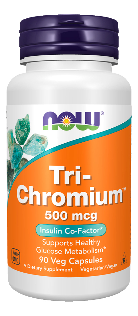Tri-chromium 500mcg Now Foods C/canela 90 Caps Importado