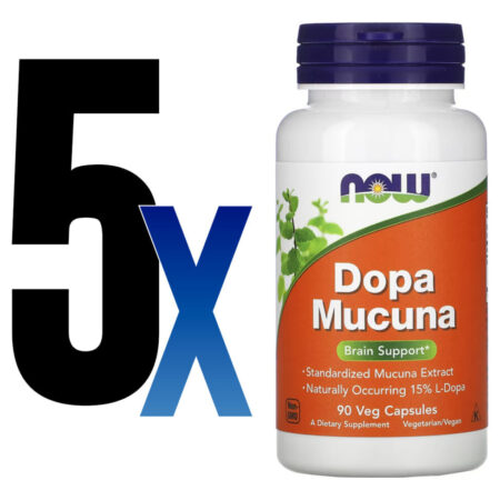 Dopa Mucuna Now Foods 90 Cápsulas Vegetarianas 5un - Imagem 2