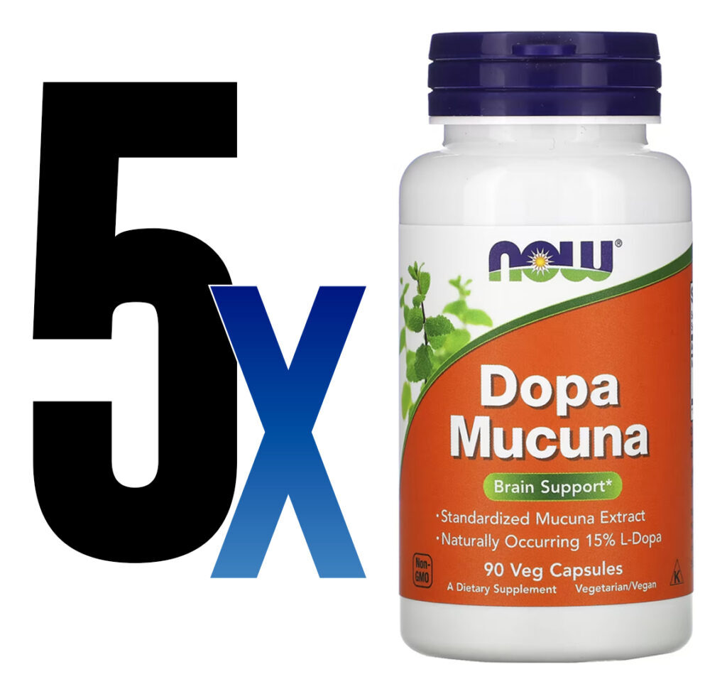 Dopa Mucuna Now Foods 90 Cápsulas Vegetarianas 5un - Imagem 2