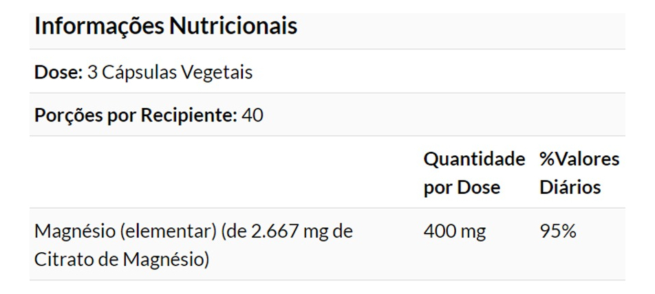 Citrato De Magnésio 120 Veg Caps Importado 2un Now Foods - Imagem 5