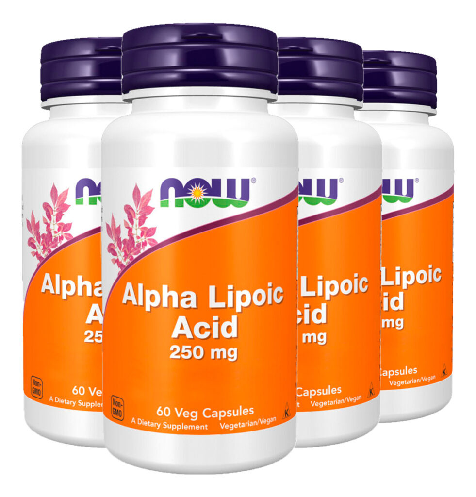 Ácido Alfa Lipóico 250mg Now Foods 60 Veg Cáps Importado 4un