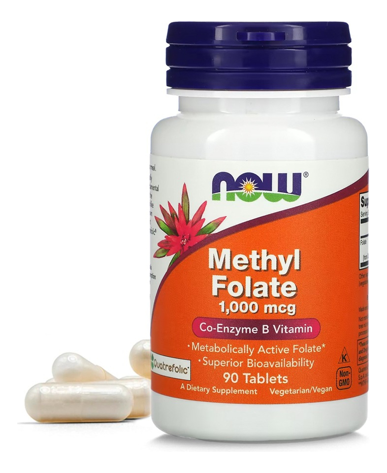 Now Foods Metilfolato Methyl 1000mcg 90 Tablets
