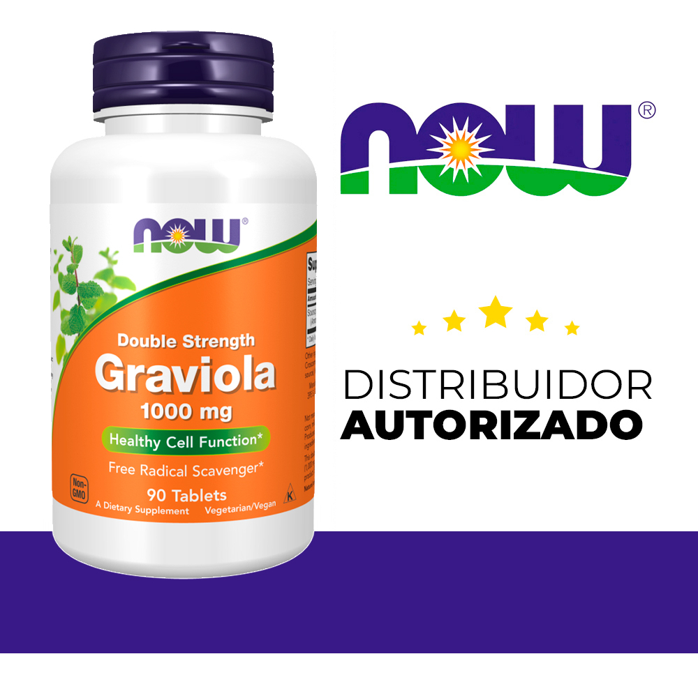 Graviola 1000mg Now Foods 90 Tablets Importado - Imagem 5