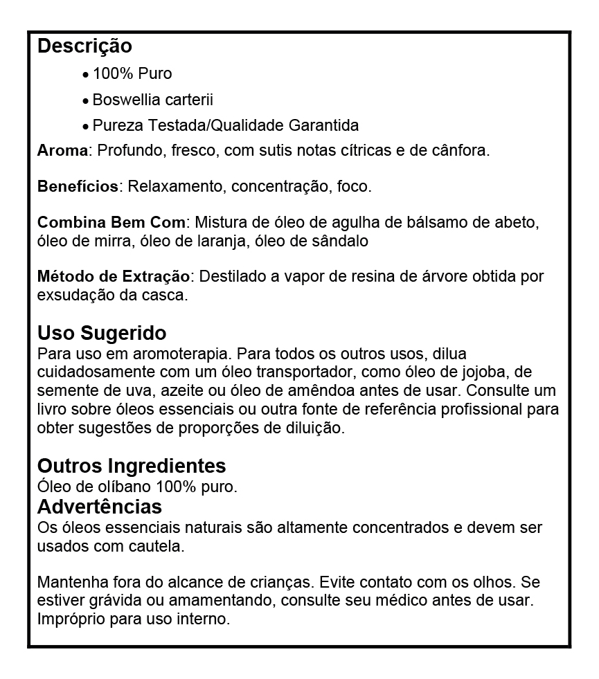 Óleo De Olíbano Now Foods 30ml 100% Puro Importado - Imagem 4