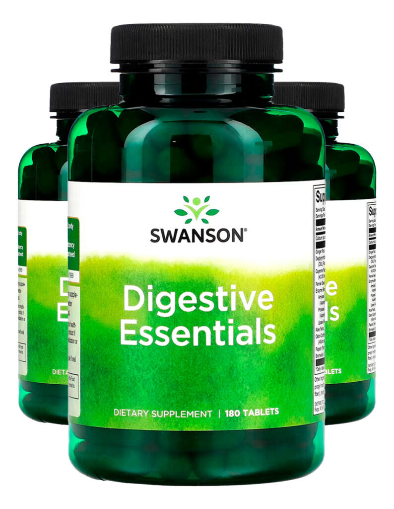 Enzimas Digestivas Swanson Essentials 180 Tabs Importado 3un