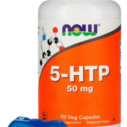 5-htp 50mg Now Foods 90 Caps + Porta Cápsulas