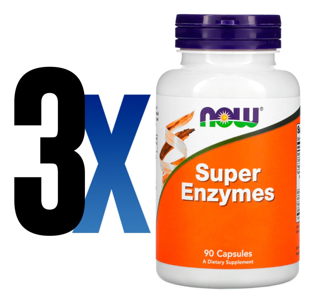 Enzimas Digestivas 90 Cápsulas Importado 3un Now Foods - Imagem 2