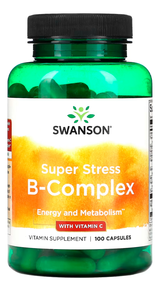 Complexo B Com Vitamina C Swanson 100 Caps Importado